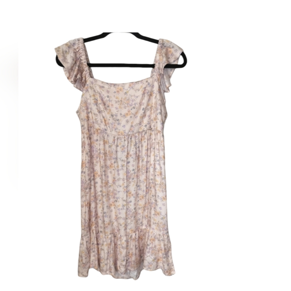 Peach Floral Dress by Arizona Jean CO size Large